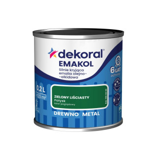 FARBA EMAKOL STRONG  0,2L ZIELONY LIŚCIASTY DEKORAL