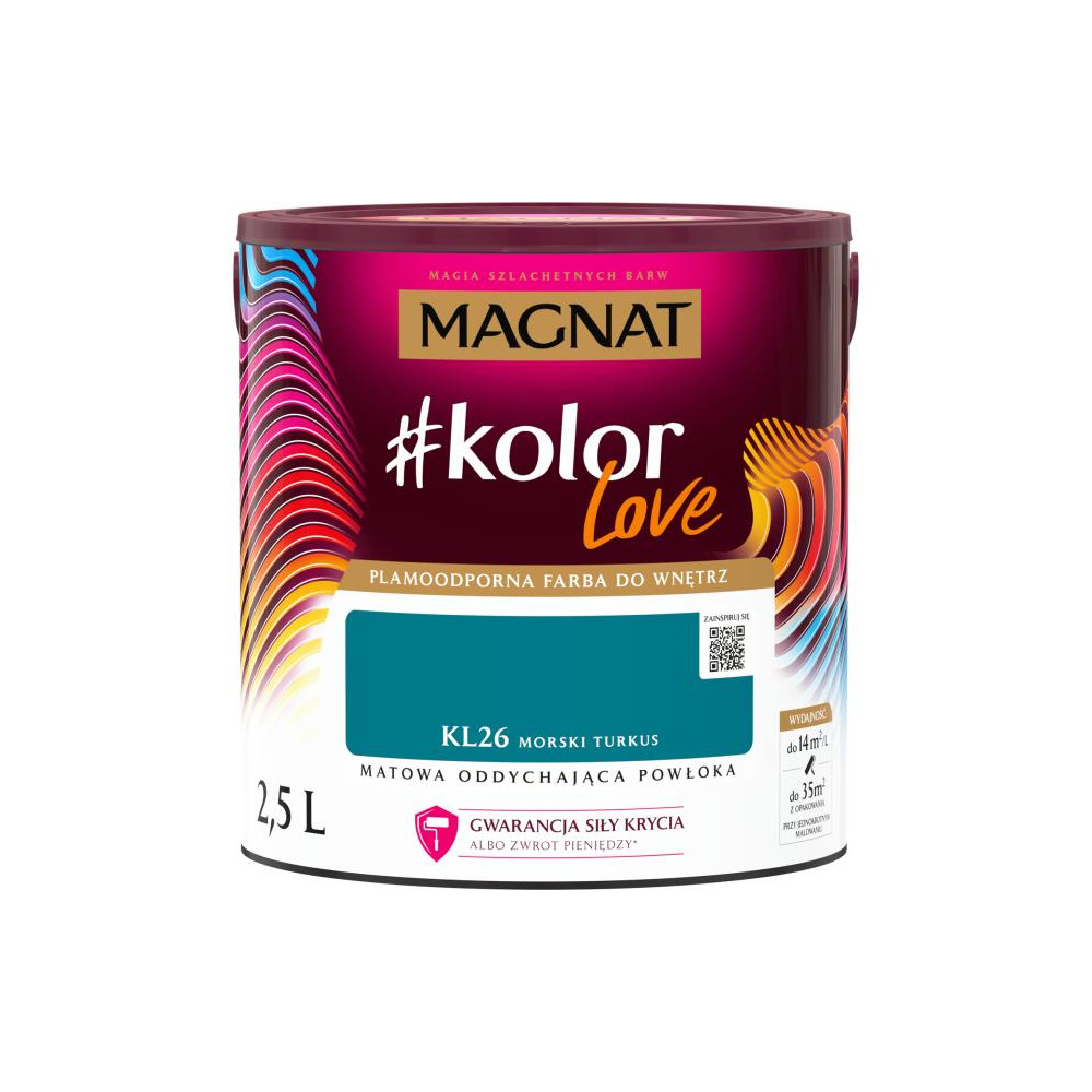 FARBA MAGNAT KOLOR LOVE MORSKI TURKUS 2,5L