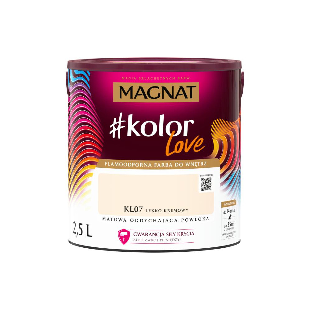 FARBA MAGNAT KOLOR LOVE LEKKO KREMOWY 2,5L
