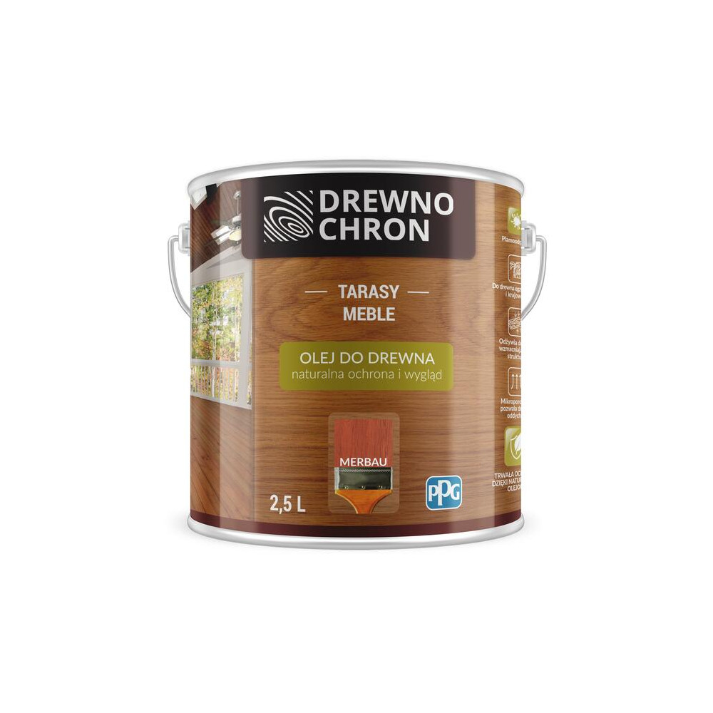 OLEJ DO DREWNA 2,5L MERBAU DREWNOCHRON