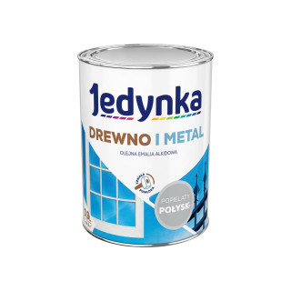 FARBA JEDYNKA EMAL. ALKID. 0,9L POPIELATY POŁ. ZEW/WEW