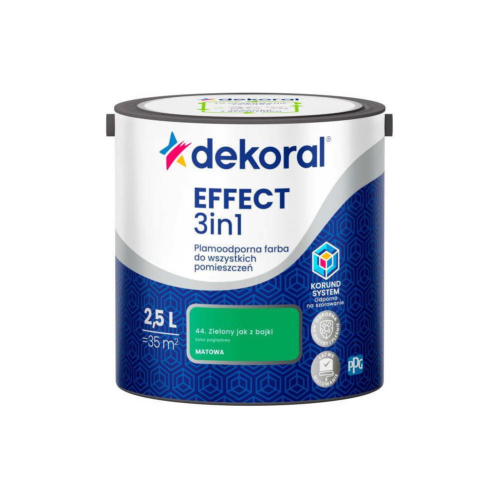 FARBA EFFECT PLAMODPORNA SZMARAGDOWY 2,5L