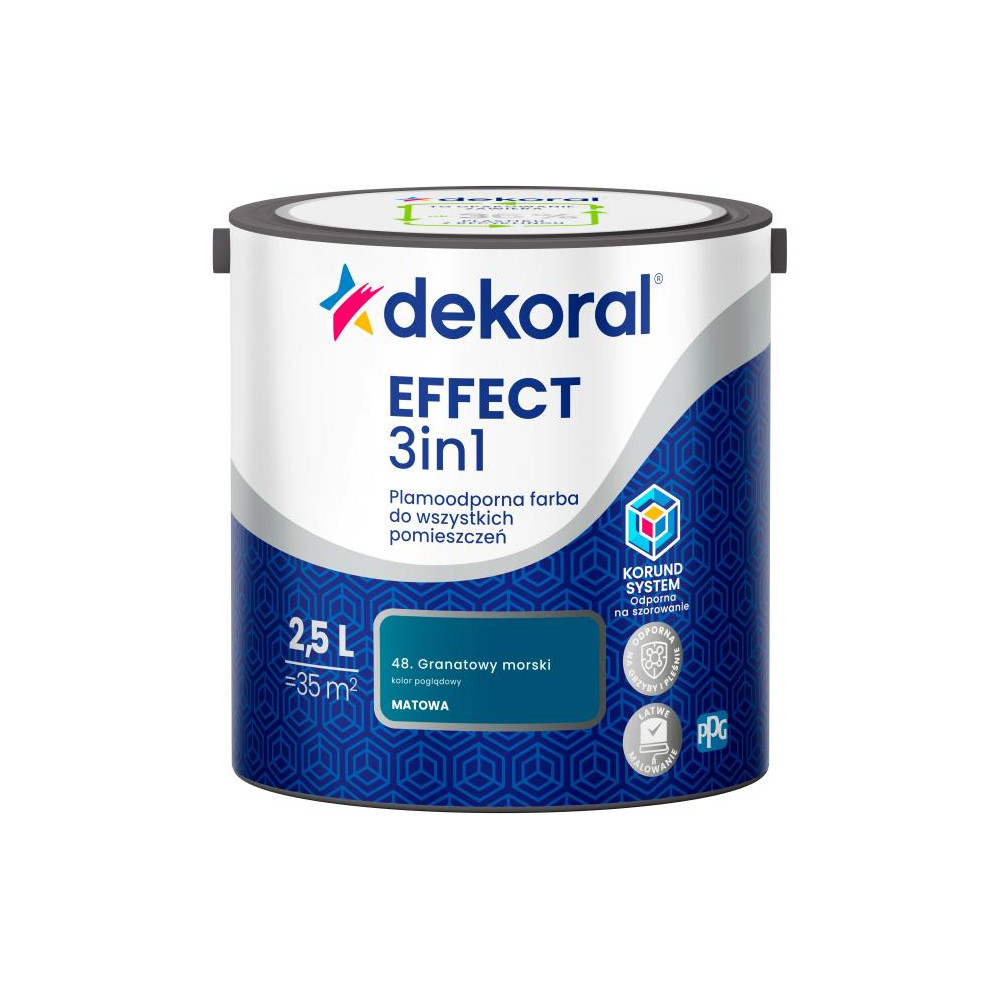 FARBA EFFECT PLAMODPORNA GRANATOWY MORSKI 2,5L