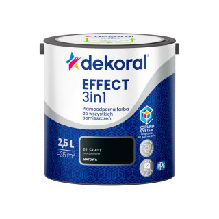 FARBA EFFECT PLAMODPORNA CZARNY 2,5L