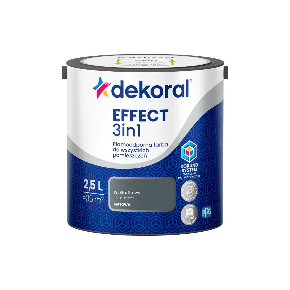 FARBA EFFECT PLAMODPORNA GRAFITOWY 2,5L