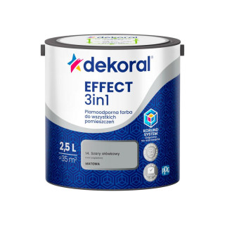 FARBA EFFECT PLAMODPORNA SZARY OŁÓWKOWY 2,5L