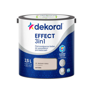 FARBA EFFECT PLAMODPORNA BEŻOWO-SZARY 2,5L