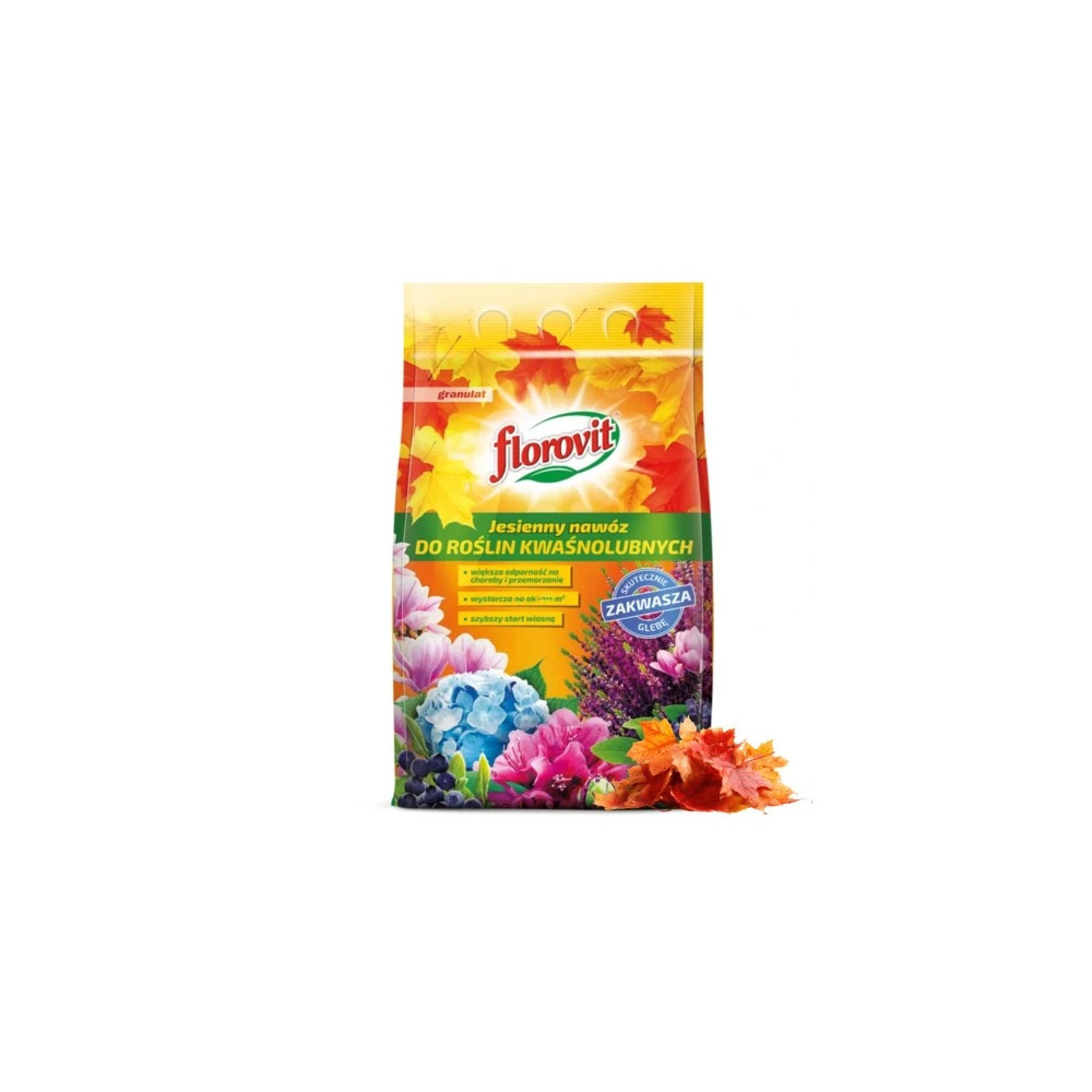 FLOROVIT NAWOZ JESIENNY DO ROŚLIN KWAŚNOLUBNYCH 5KG