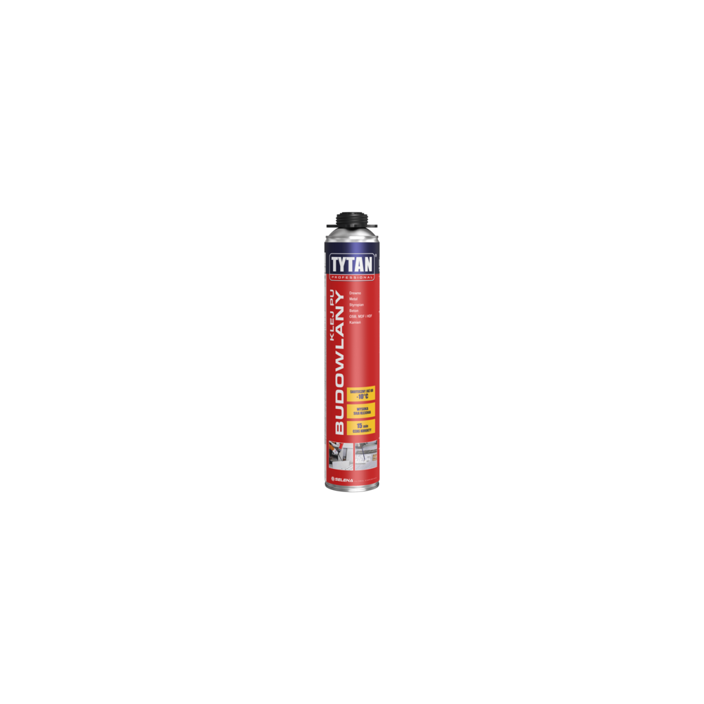 TYTAN KLEJ PU BUDOWLANY PISTOLET 750ML SZARY
