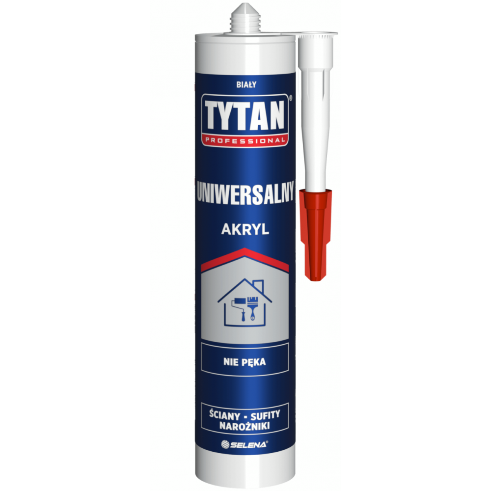 SILIKON TYTAN AKRYL UNIWERSALNY 280ML BIAŁY