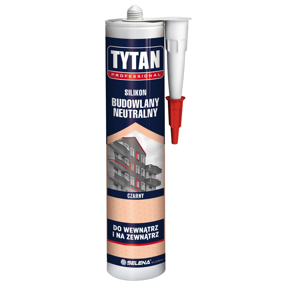 TYTAN SILIKON BUDOWLANY NEUTRALNY 280ML CZARNY