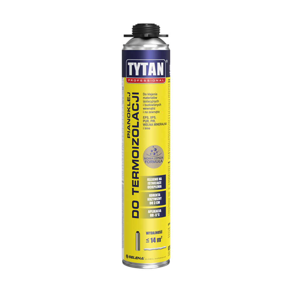 TYTAN KLEJ DO TERMOIZOLACJI PISTOLETOWY 820ML SZARY