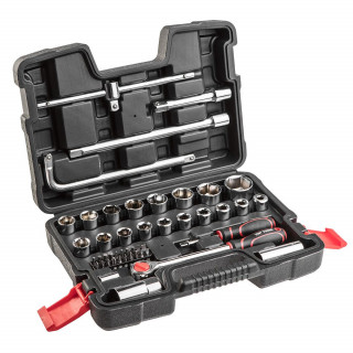 Klucze nasadowe 1/4", 1/2" - zestaw 47 sztuk - Top Tools