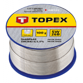 Lut cynowy 60% Sn - drut 1.0 mm (SW26B) 100 g - Topex