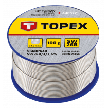 Lut cynowy 60% Sn - drut 1.0 mm (SW26B) 100 g - Topex