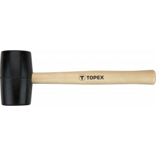 Młotek gumowy 50 mm/340 g - trzonek drewniany - Topex