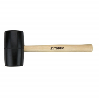 Młotek gumowy 63 mm/680 g - trzonek drewniany - Topex