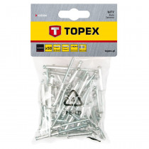 Nity aluminiowe 4.0 x 16 mm - 50 sztuk - Topex