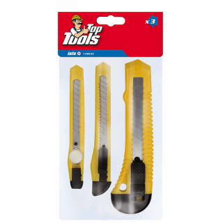 Noże - zestaw 3 sztuk - do tapet - Top Tools