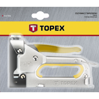 Zszywacz tapicerski 6-14 mm - zszywki J - uchwyt gumowy - Topex
