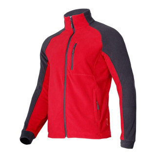 Bluza polarowa LPBP1 czerwono-czarna - rozmiar do wyboru - CE -...