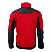 Bluza polarowa ze wzmocnieniem L40115 czerwono-czarna - XL - CE - Lahti Pro