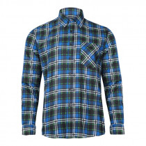 Koszula flanelowa w kratę LPKF3 niebieska - rozmiar do wyboru - CE - Lahti Pro