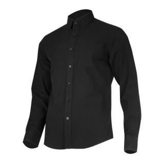 Koszula męska codzienna bawełna długi rękaw L41805 czarna - M - CE - Lahti Pro