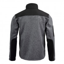 Kurtka sweter wiosenno-jesienna wstawki soft L40920 szaro-czarna - rozmiar do wyboru - CE - Lahti Pro