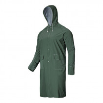 Płaszcz przeciwdeszczowy wodoodporny PVC LPPP1 zielony - rozmiar do wyboru - CE - Lahti Pro