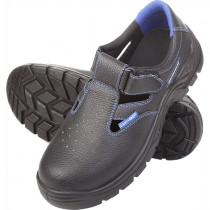 Sandały robocze męskie SB FO SRC podnosek stalowy L30609 czarno-niebieskie - rozmiar do wyboru - CE - Lahti Pro