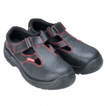 Sandały robocze męskie S1 SRC podnosek stalowy LPSOMA czarno-czerwone - rozmiar do wyboru - CE - Lahti Pro