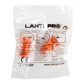 Zatyczki do uszu piankowe L171010 - 5 par - CE - Lahti Pro