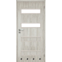Drzwi wewnętrzne 70 cm prawe 2/4 dąb srebrny lakierowane Milano - Voster