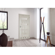 Drzwi wewnętrzne 70 cm prawe 2/4 dąb srebrny lakierowane Milano - Voster