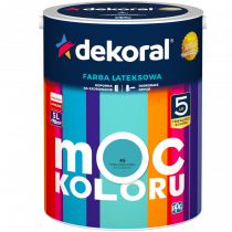 Dekoral Moc Koloru/Akrylit W 5l - kolor do wyboru