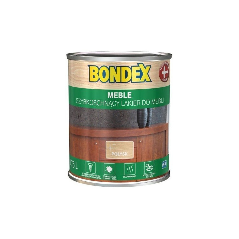 Bondex Szybkoschnący Lakier do mebli połysk 0,75l