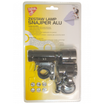 Zestaw lamp aluminiowych SNAJPER 1W+6 LED - Bike OK [Profast]