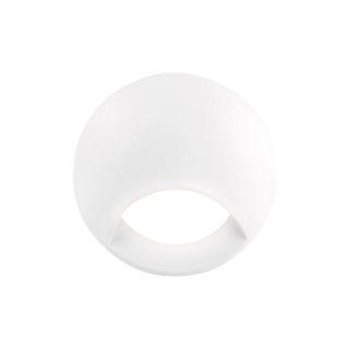 Lampa schodowa Q1 okrągła 20lm 3W biała - POLUX