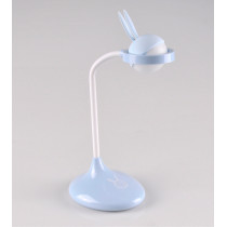 Lampka biurkowa LED Rabbit niebieska akumulator + USB - POLUX