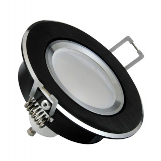 Oprawa okrągła LED Sun Olal 3in1 czarna szczotkowana - POLUX