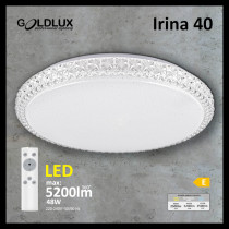 Plafon LED Irina 24W 1320lm 40cm z pilotem (regulowany) - POLUX