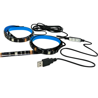 Pasek LED RGB do TV IP65 2x50CM + kontroler - POLUX