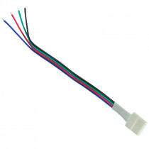 Złącze elastyczne jednostronne do taśmy LED RGB 4pin 10mm zatrzask - POLUX