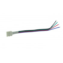 Złącze elastyczne jednostronne do taśmy LED RGB 4pin 10mm zatrzask - POLUX